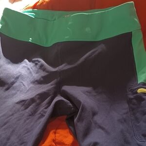 Athletic Works Green And Blue Leggings
